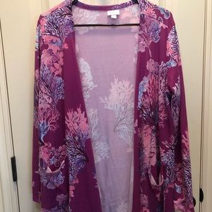 Lularoe Caroline Coral Reef Pattern